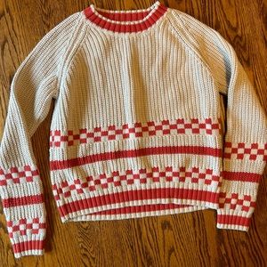 Fin & Vince checkered sweater